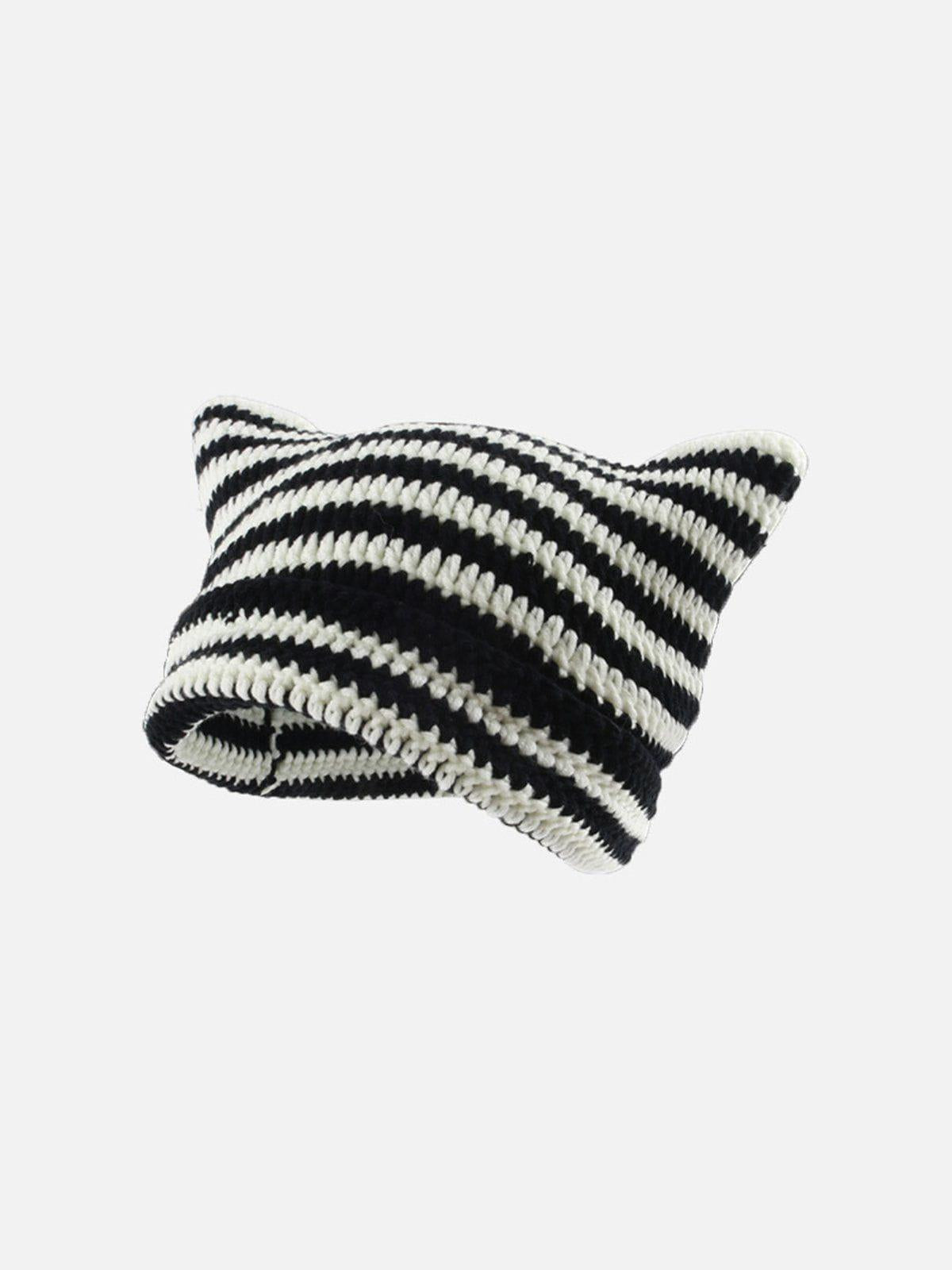 Gorro Cat Ear Stripe Valmont — Elegancia irresistible | Rayas