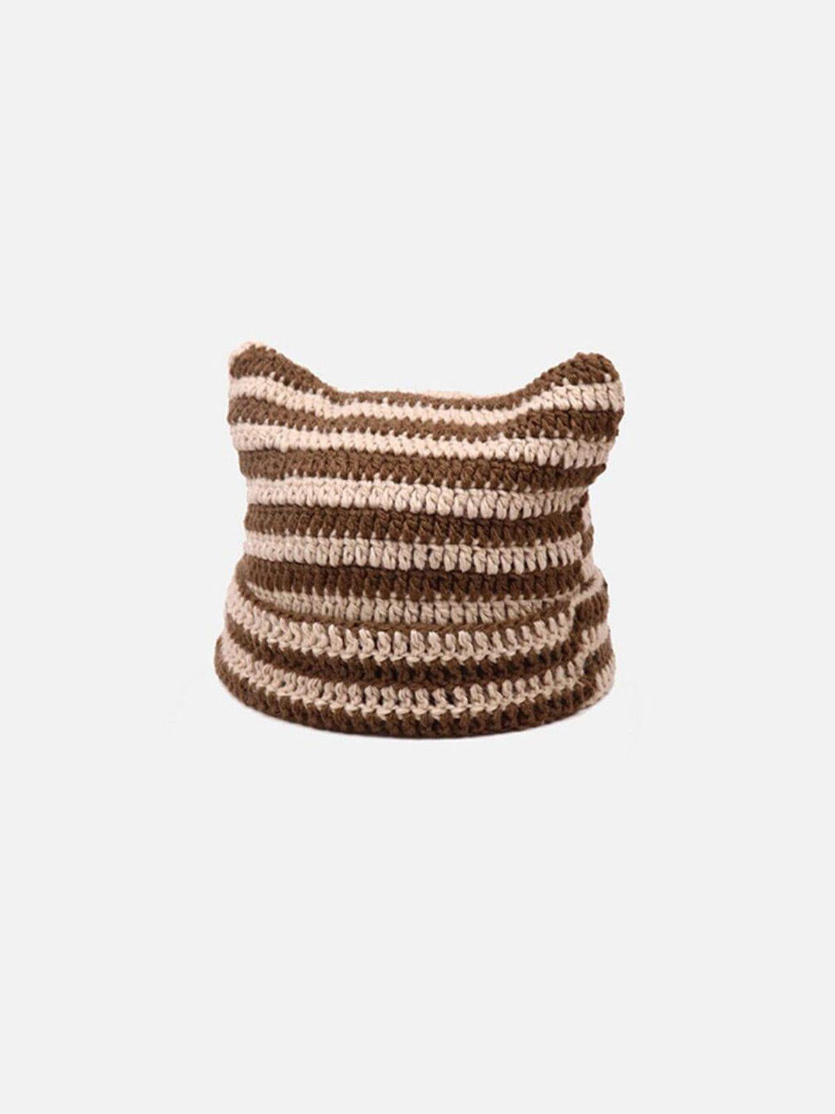 Gorro Cat Ear Stripe Valmont — Elegancia irresistible | Rayas