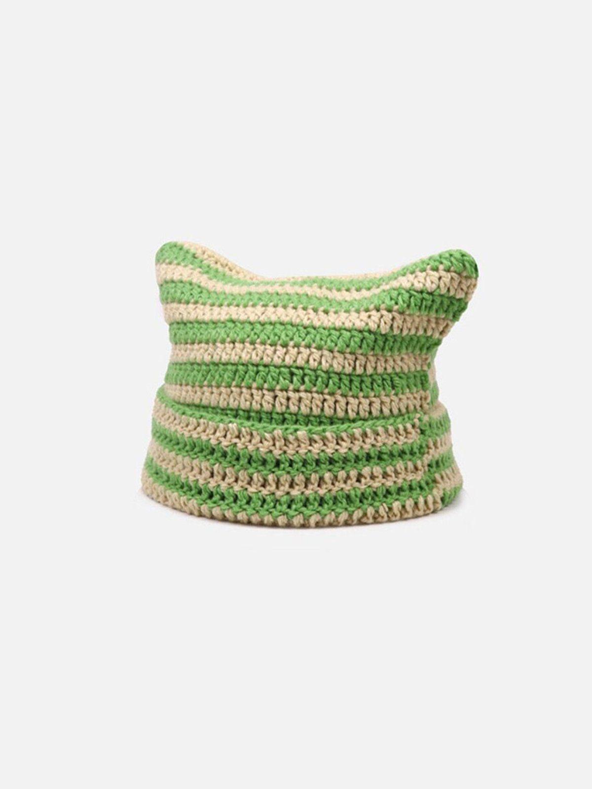 Gorro Cat Ear Stripe Valmont — Elegancia irresistible | Rayas