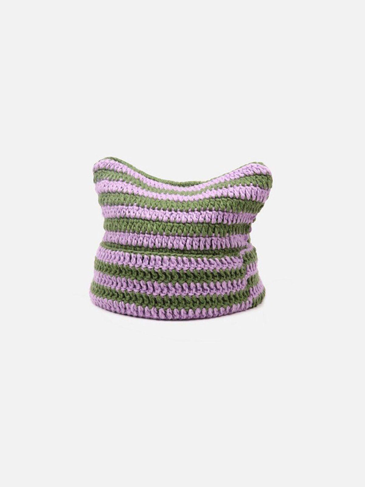 Gorro Cat Ear Stripe Valmont — Elegancia irresistible | Rayas