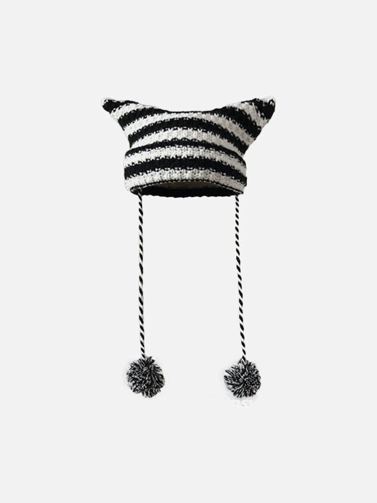 Gorro Devil Cat Ear Valmont — Elegancia irresistible | Rayas