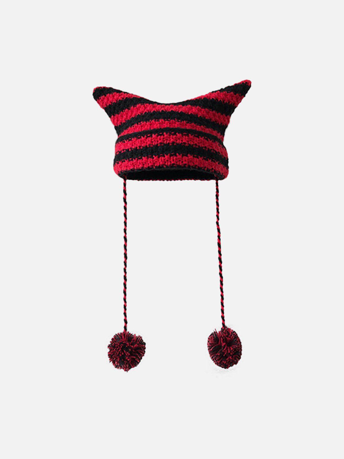 Gorro Devil Cat Ear Valmont — Elegancia irresistible | Rayas