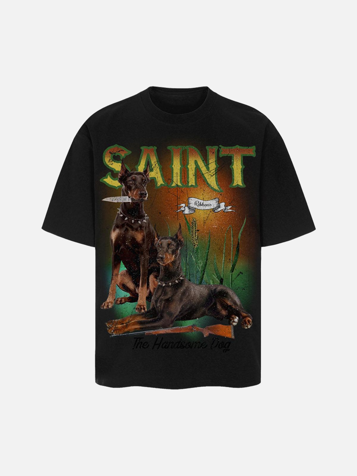 Camiseta Doberman Valmont — Distinción urbana irresistible | Vintage Wash