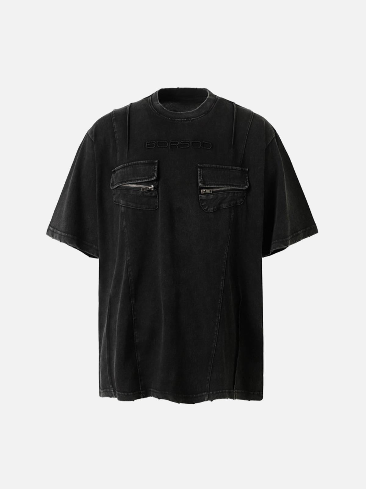 Camiseta Multi-Pocket Vintage Valmont — Distinción urbana irresistible | Vintage Wash