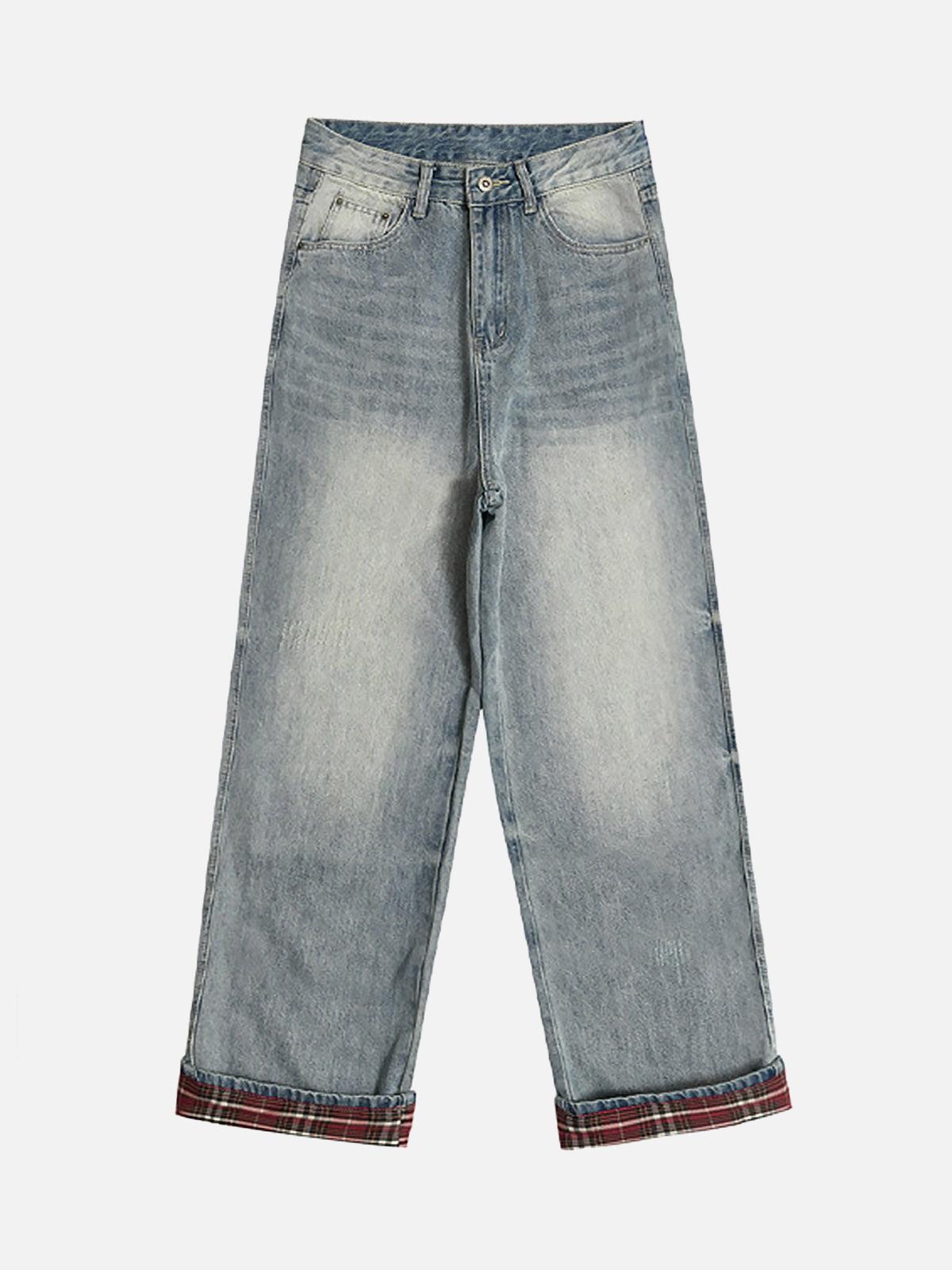 Vaquero Plaid Vintage Valmont — Distinción urbana irresistible | Vintage Wash