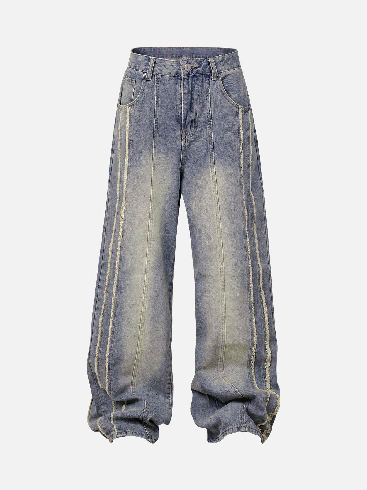 Vaquero Raw Edge Washed Valmont — Distinción urbana irresistible | Vintage Wash