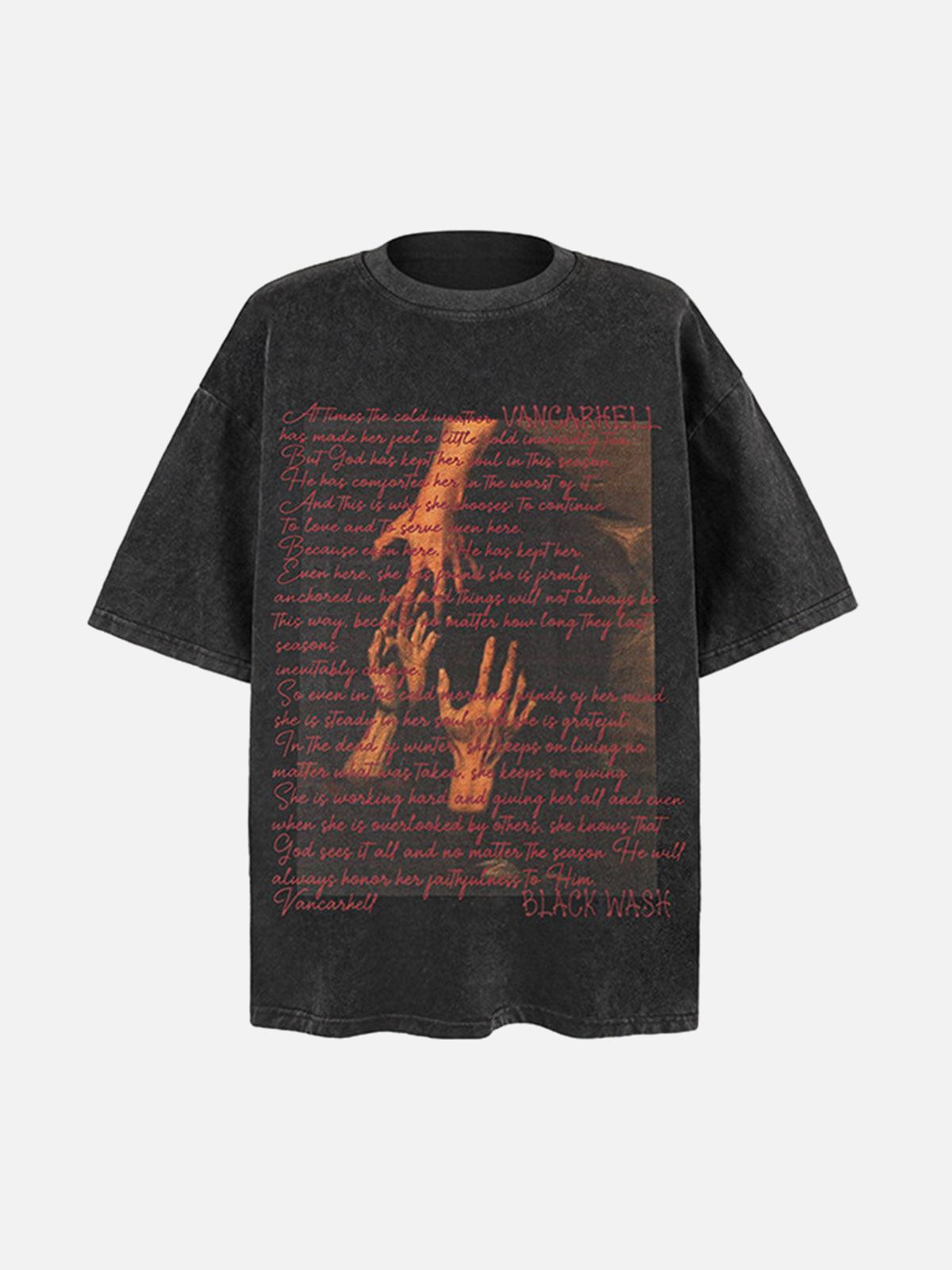 Camiseta Graphic Crew Valmont — Distinción urbana irresistible | Vintage Wash