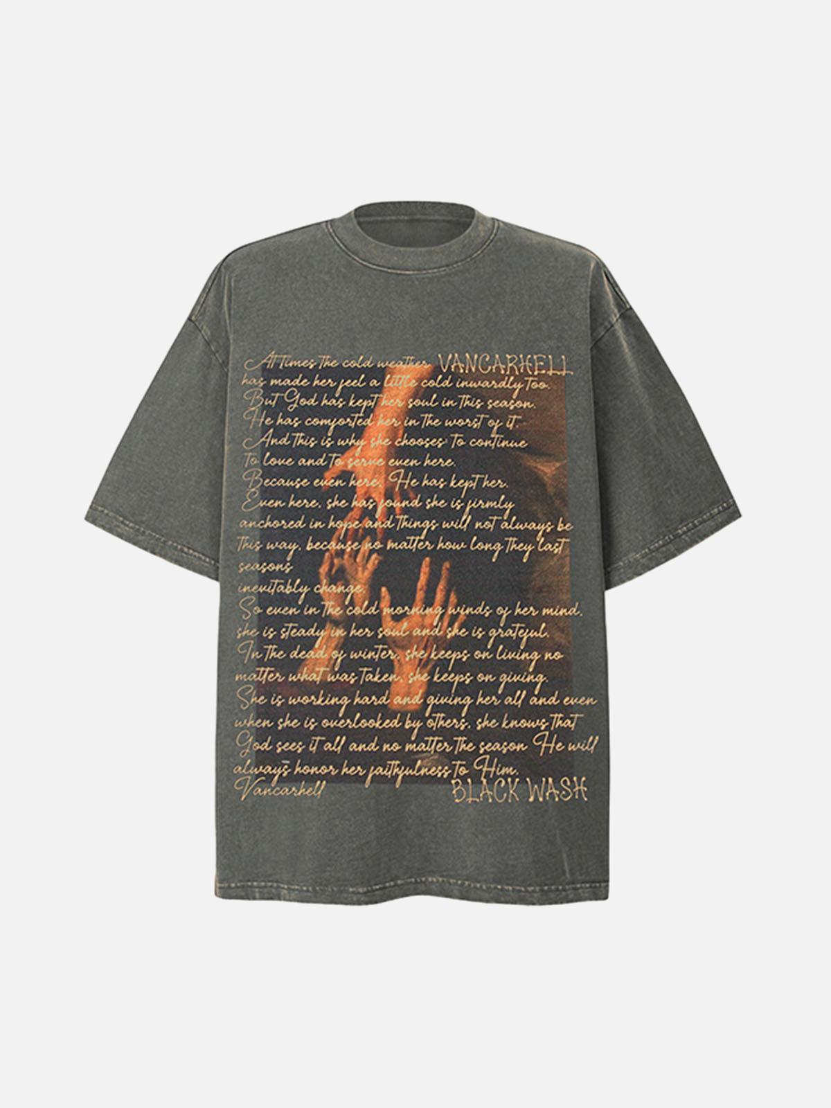 Camiseta Graphic Crew Valmont — Distinción urbana irresistible | Vintage Wash