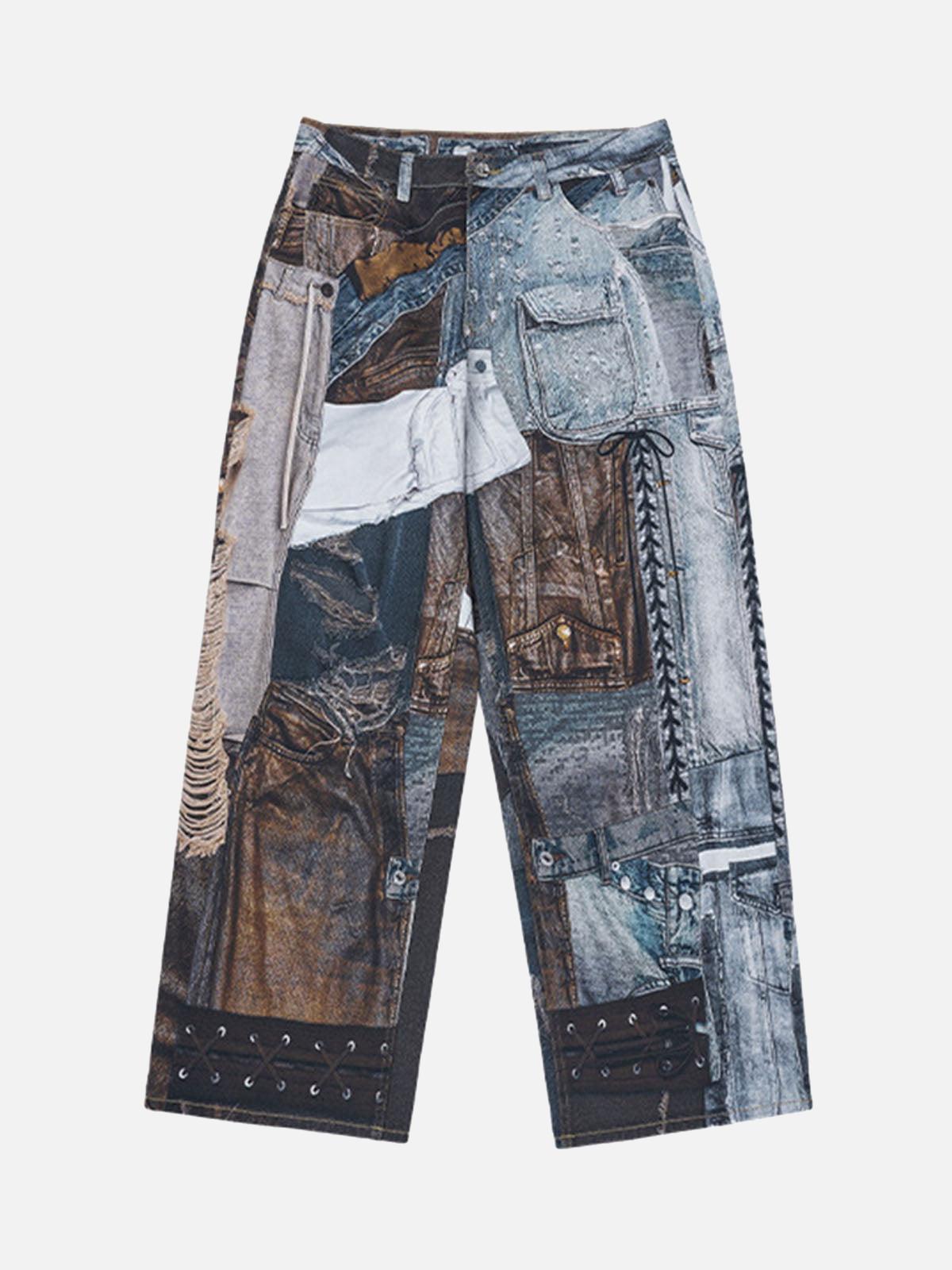 Vaquero Patchwork Washed Valmont — Distinción urbana irresistible | Vintage Wash