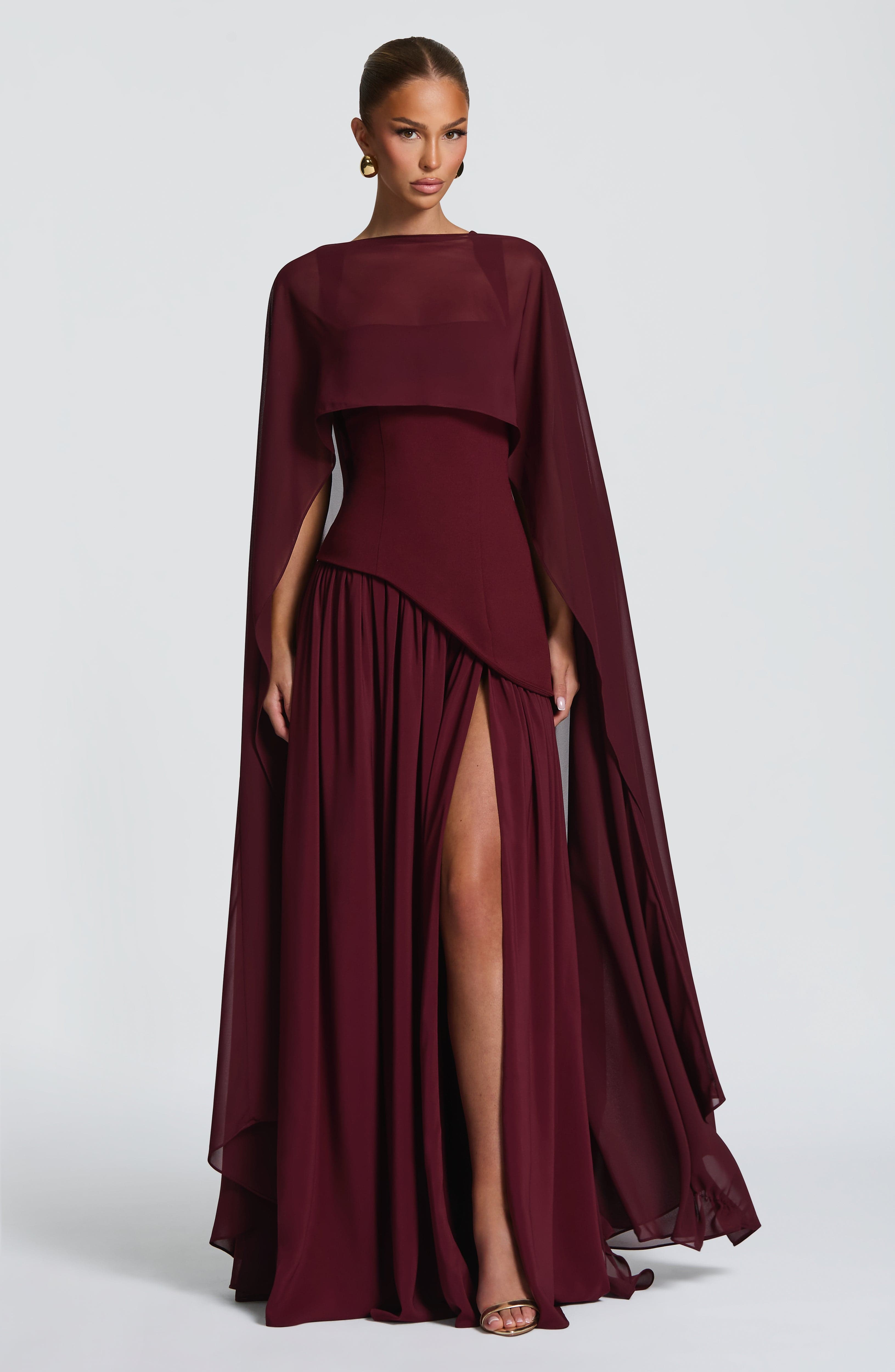 Vestido Tullulah Valmont — Maxi Largo | Negro, Oliva, Ciruela y Cereza