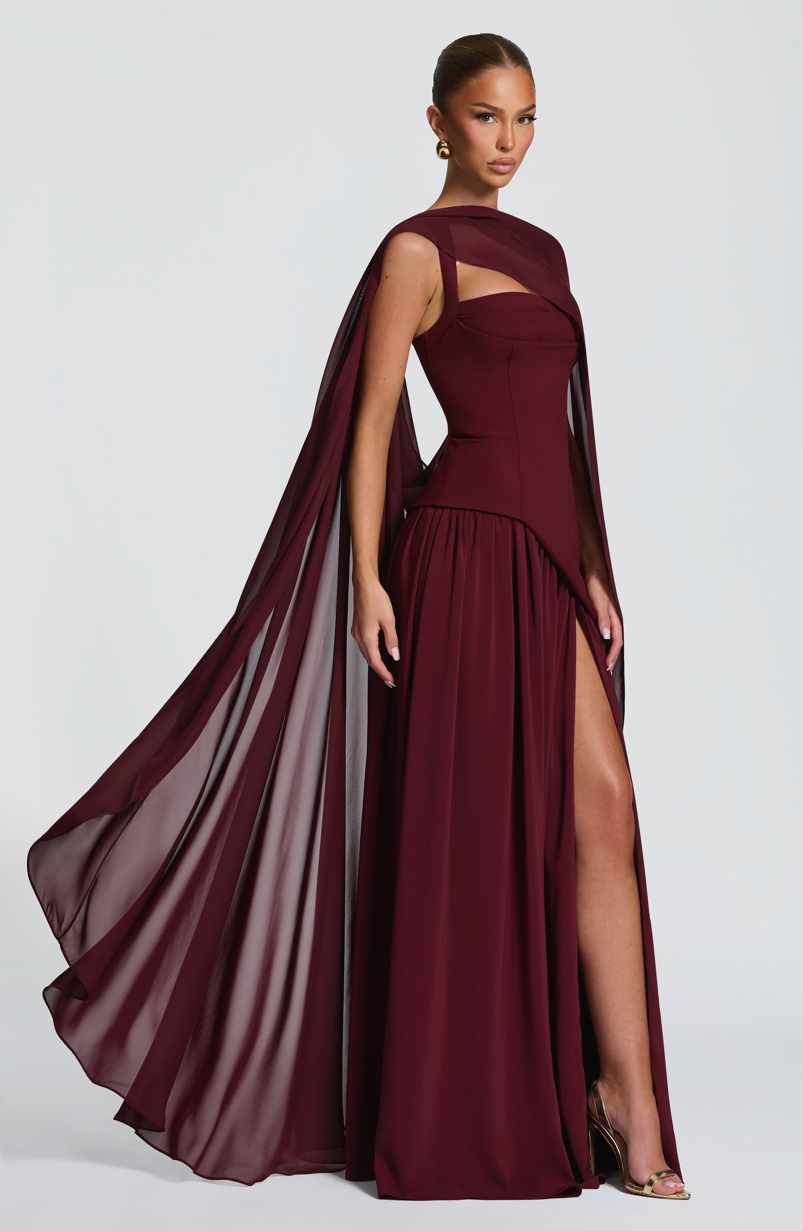 Vestido Tullulah Valmont — Maxi Largo | Negro, Oliva, Ciruela y Cereza