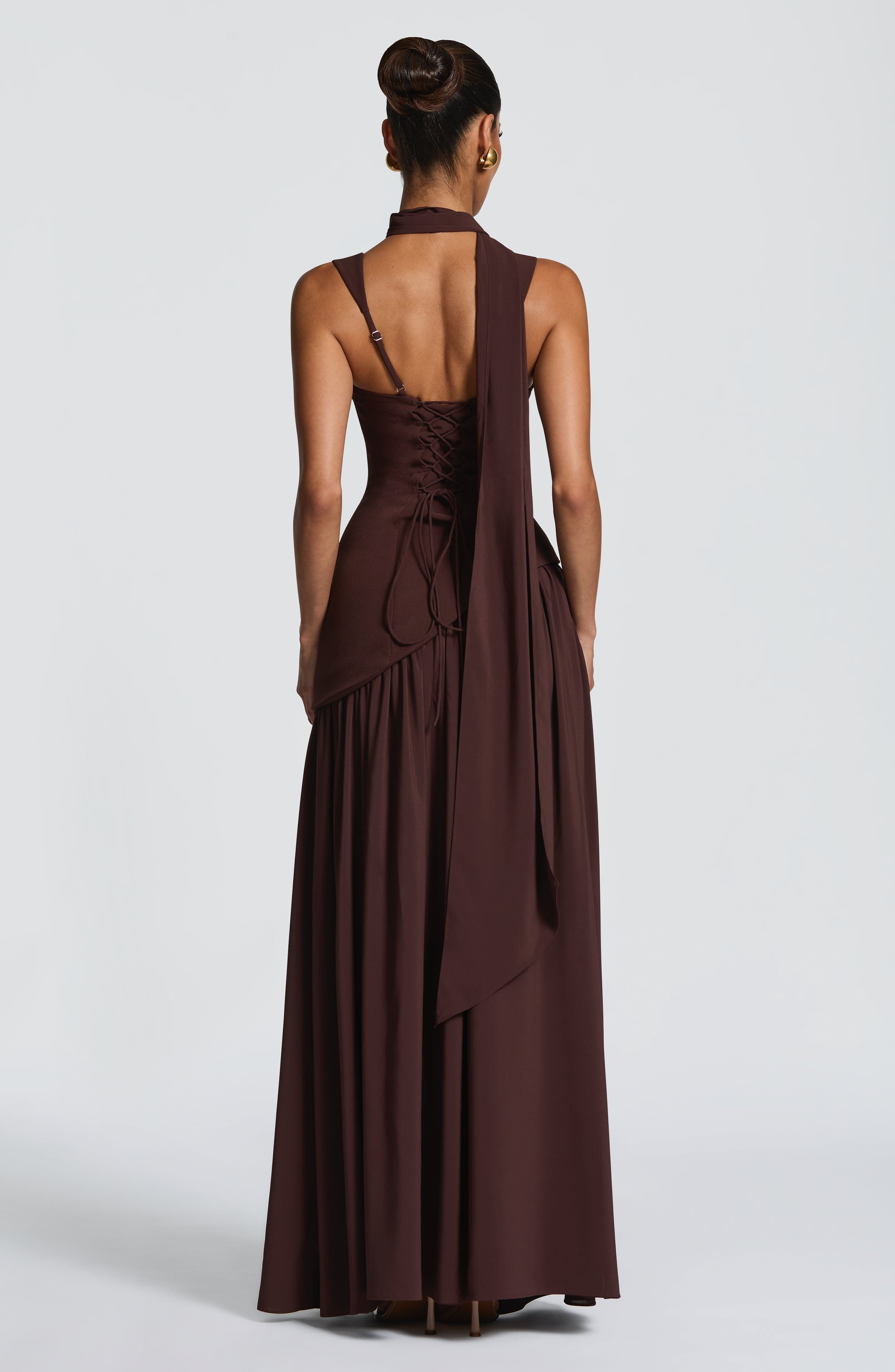 Vestido Tullulah Valmont — Maxi Largo | Negro, Oliva, Ciruela y Cereza