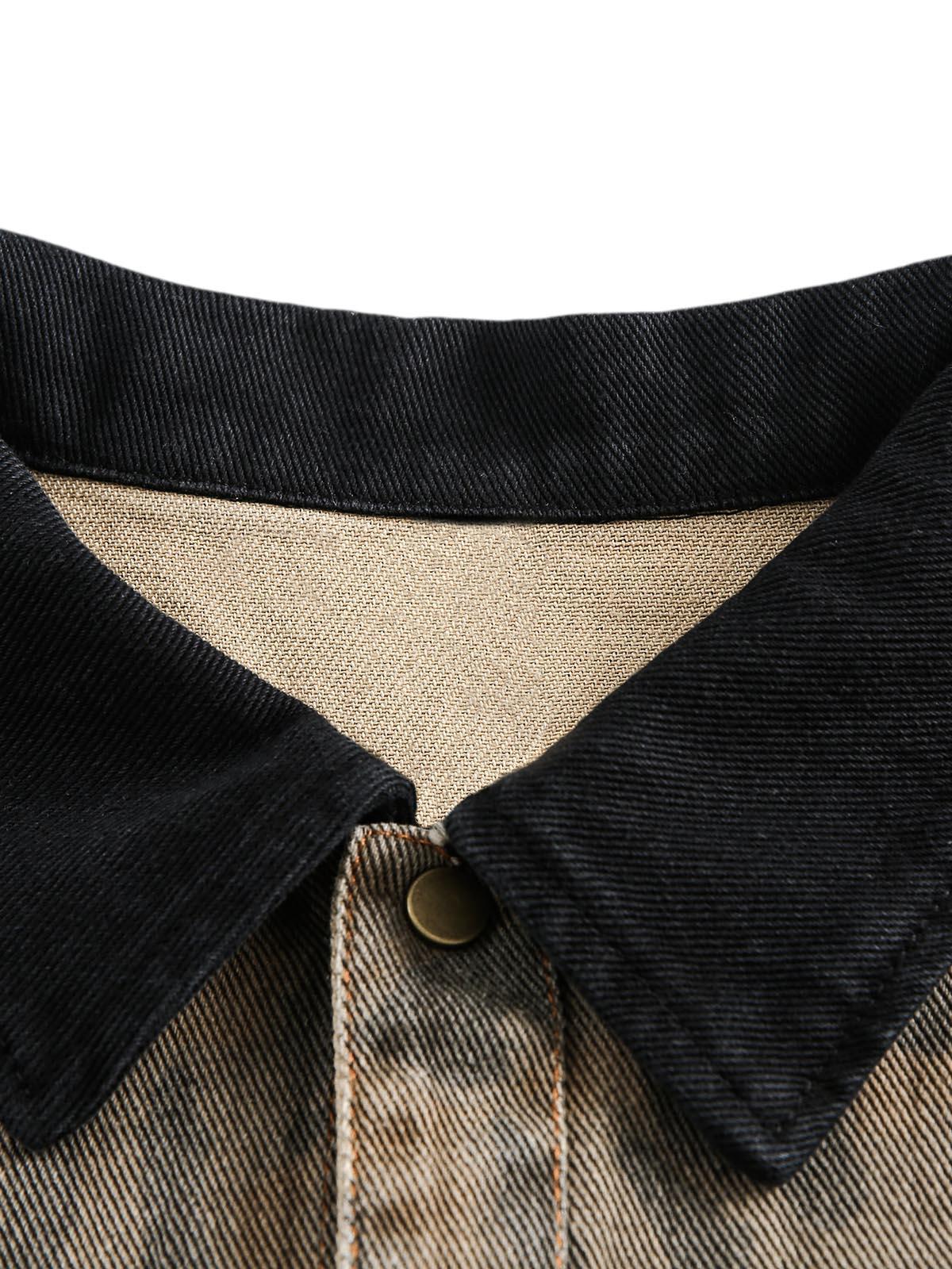 Camisa Cheetah Denim Valmont — Distinción urbana irresistible | Azul