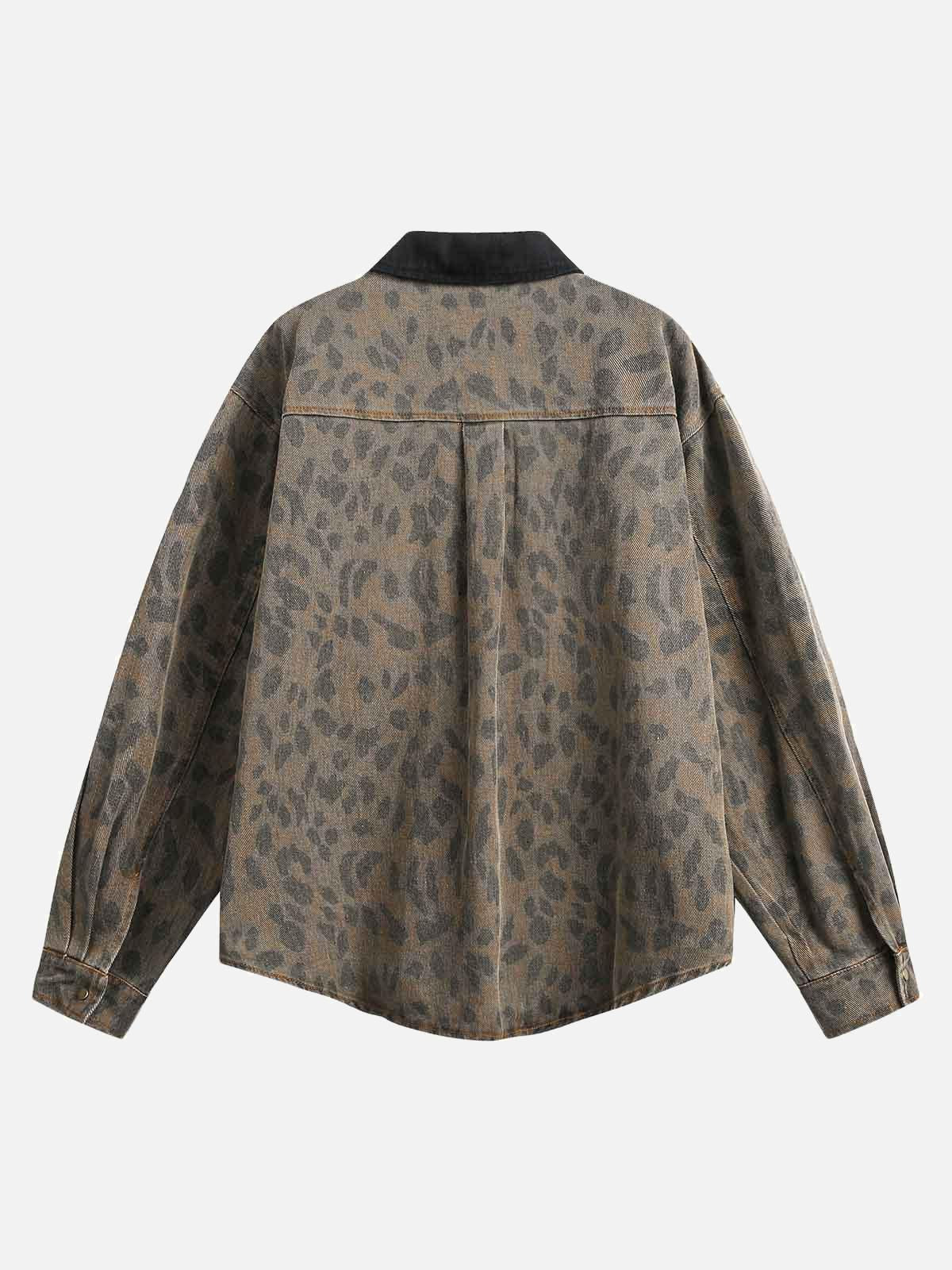 Camisa Cheetah Denim Valmont — Distinción urbana irresistible | Azul