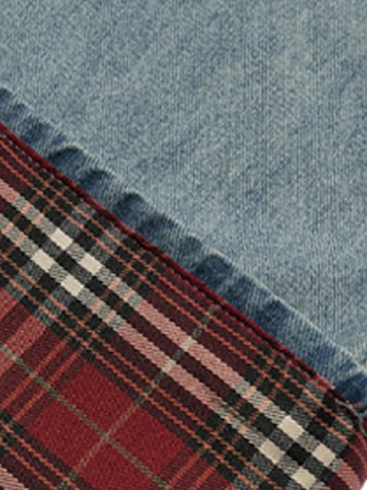 Vaquero Plaid Vintage Valmont — Distinción urbana irresistible | Vintage Wash