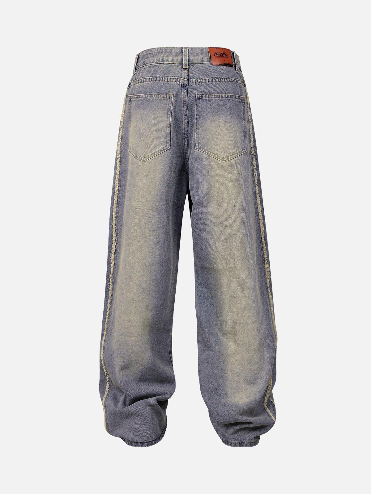 Vaquero Raw Edge Washed Valmont — Distinción urbana irresistible | Vintage Wash