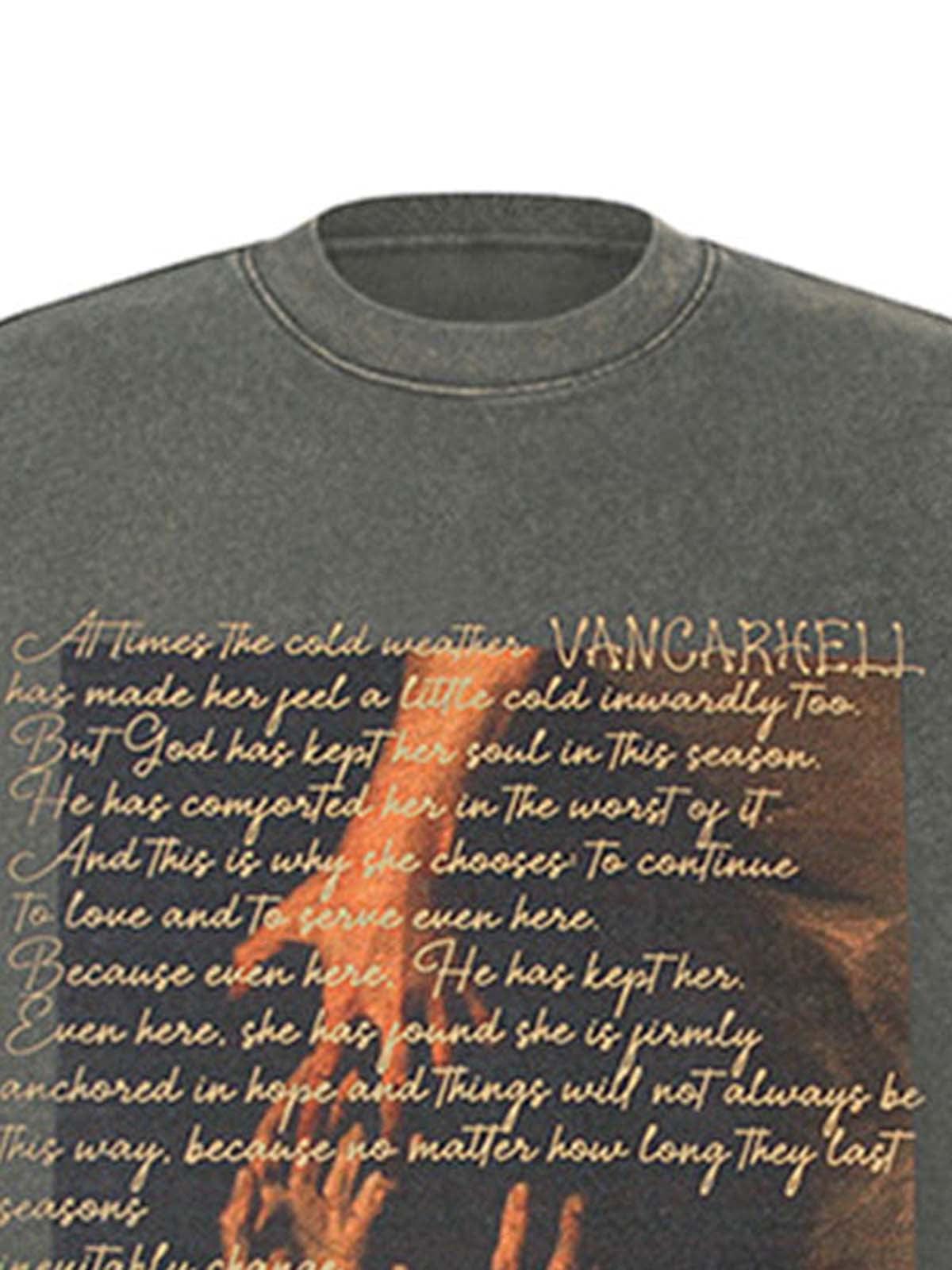 Camiseta Graphic Crew Valmont — Distinción urbana irresistible | Vintage Wash