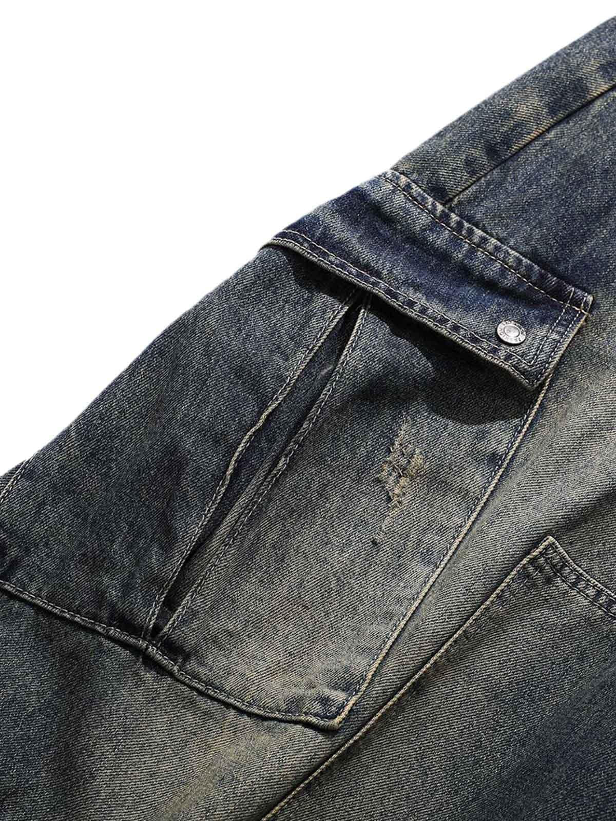 Vaquero Cargo Multi-Bolsillos Valmont — Distinción urbana irresistible | Vintage Wash