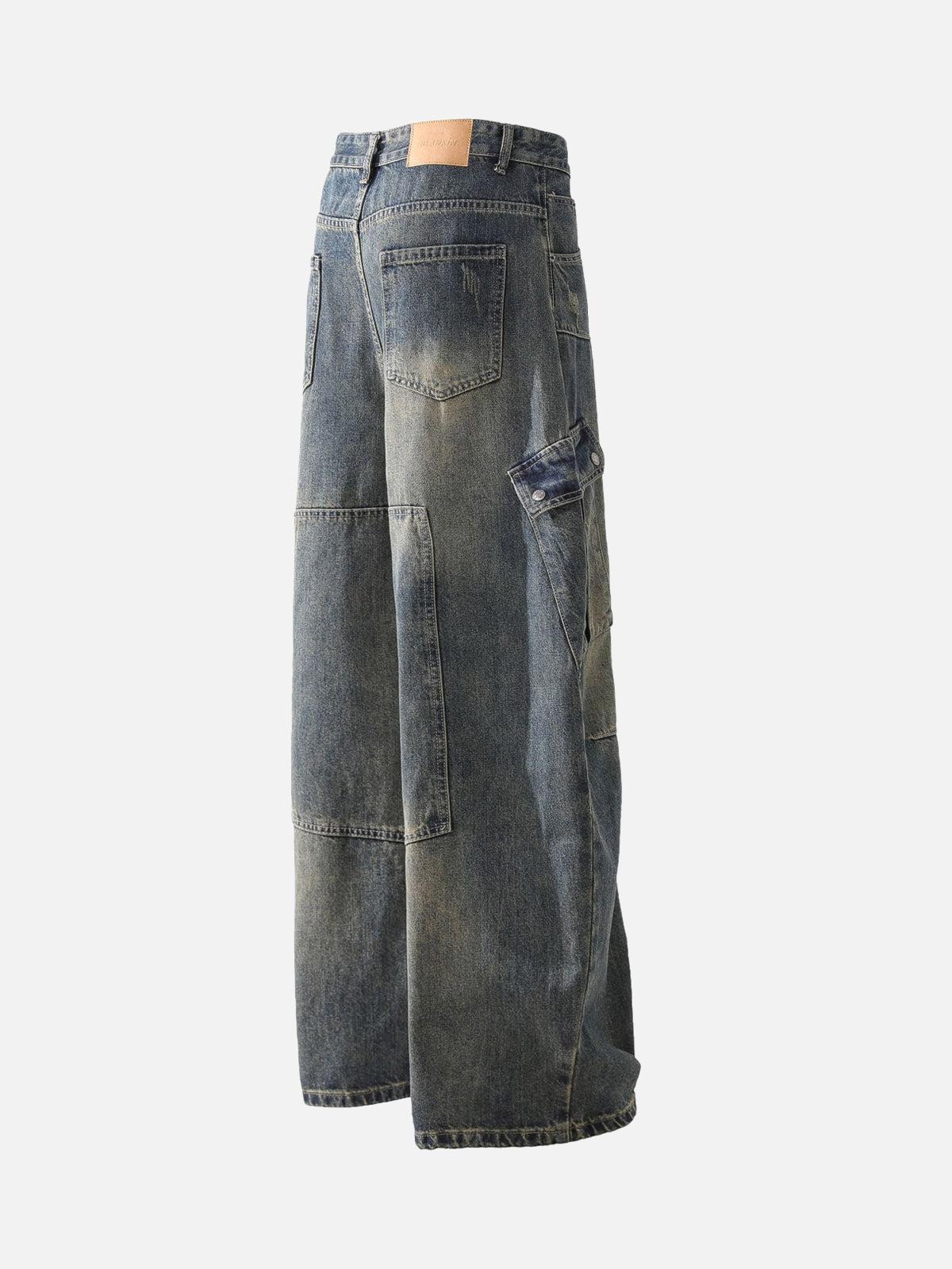 Vaquero Cargo Multi-Bolsillos Valmont — Distinción urbana irresistible | Vintage Wash