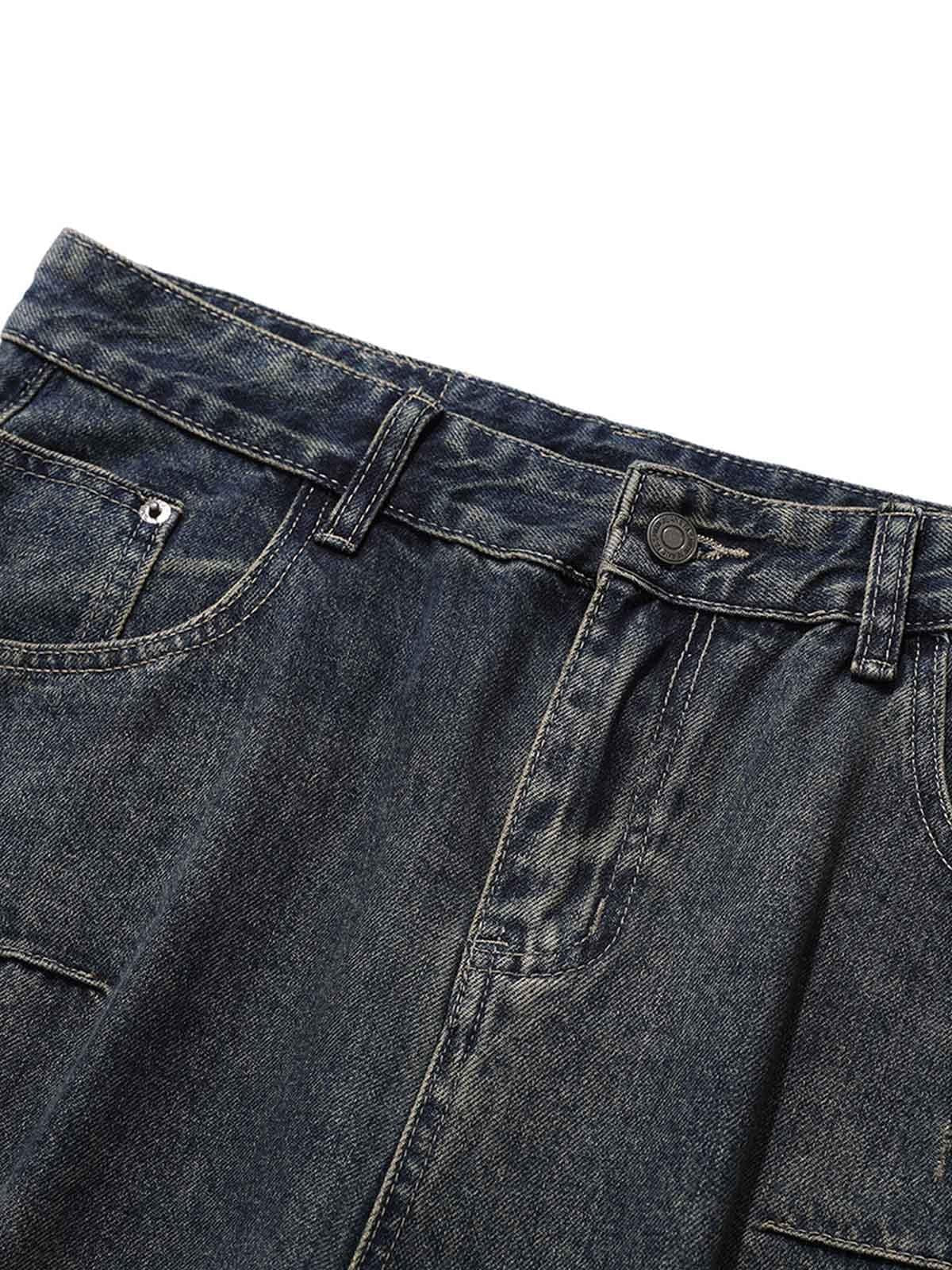 Vaquero Cargo Multi-Bolsillos Valmont — Distinción urbana irresistible | Vintage Wash