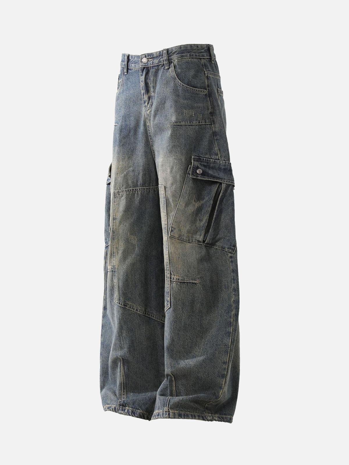 Vaquero Cargo Multi-Bolsillos Valmont — Distinción urbana irresistible | Vintage Wash