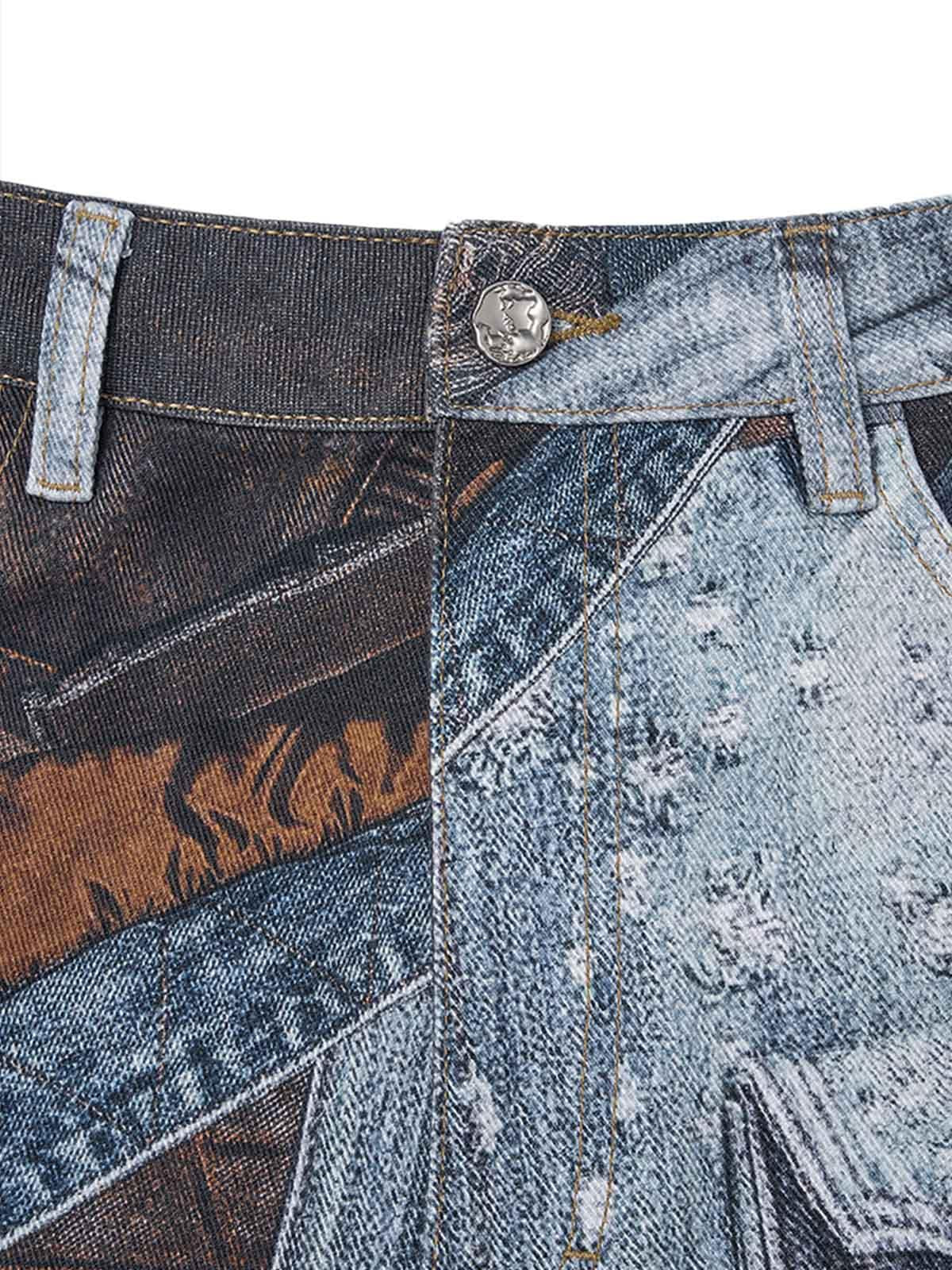 Vaquero Patchwork Washed Valmont — Distinción urbana irresistible | Vintage Wash