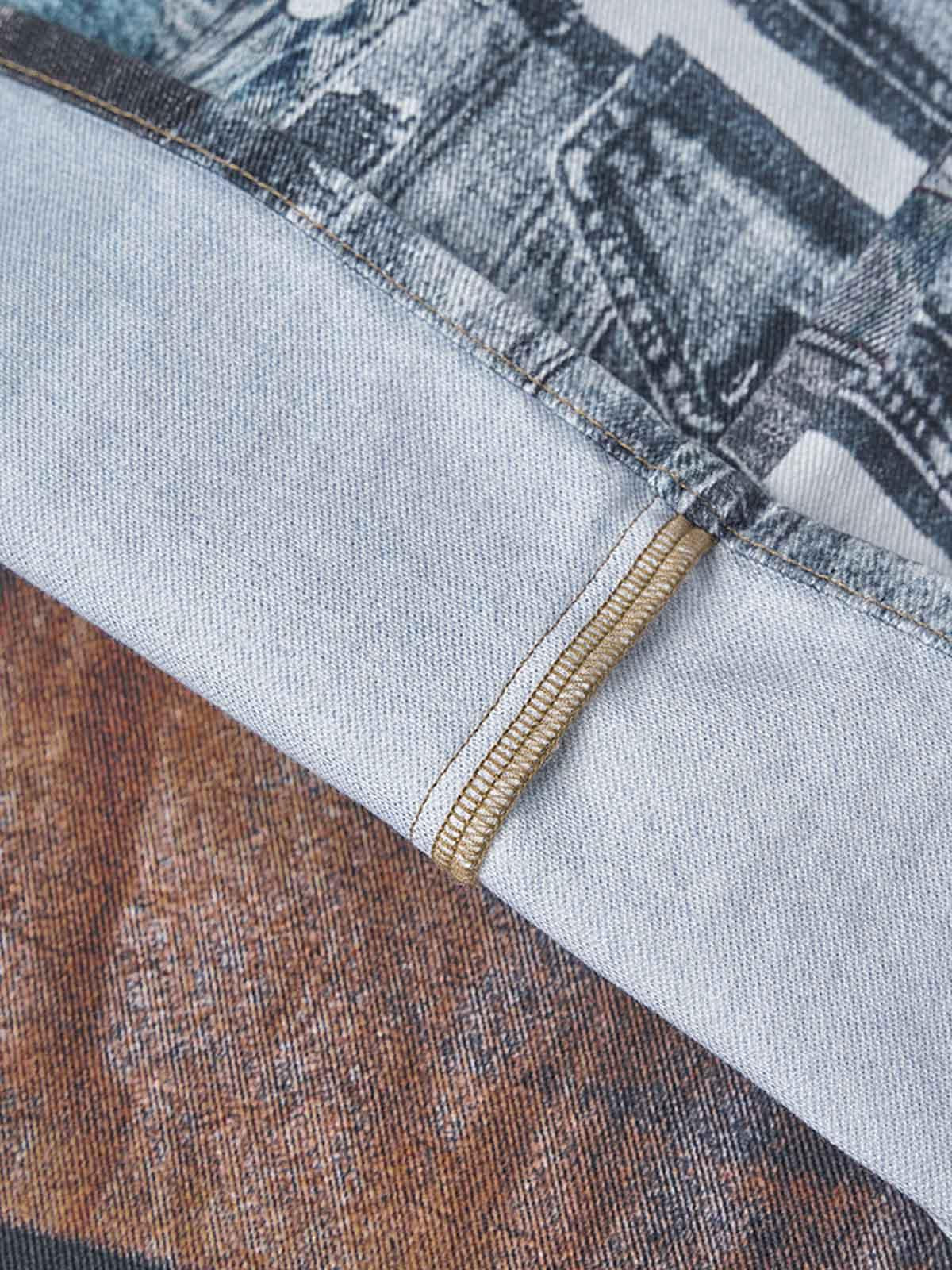 Vaquero Patchwork Washed Valmont — Distinción urbana irresistible | Vintage Wash