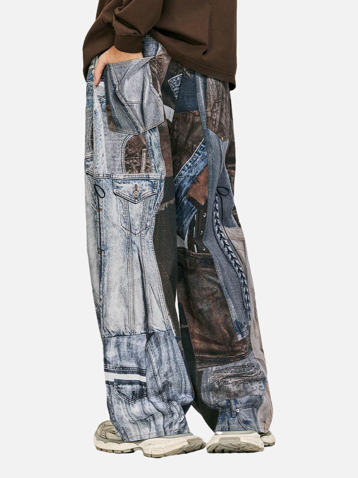 Vaquero Patchwork Washed Valmont — Distinción urbana irresistible | Vintage Wash