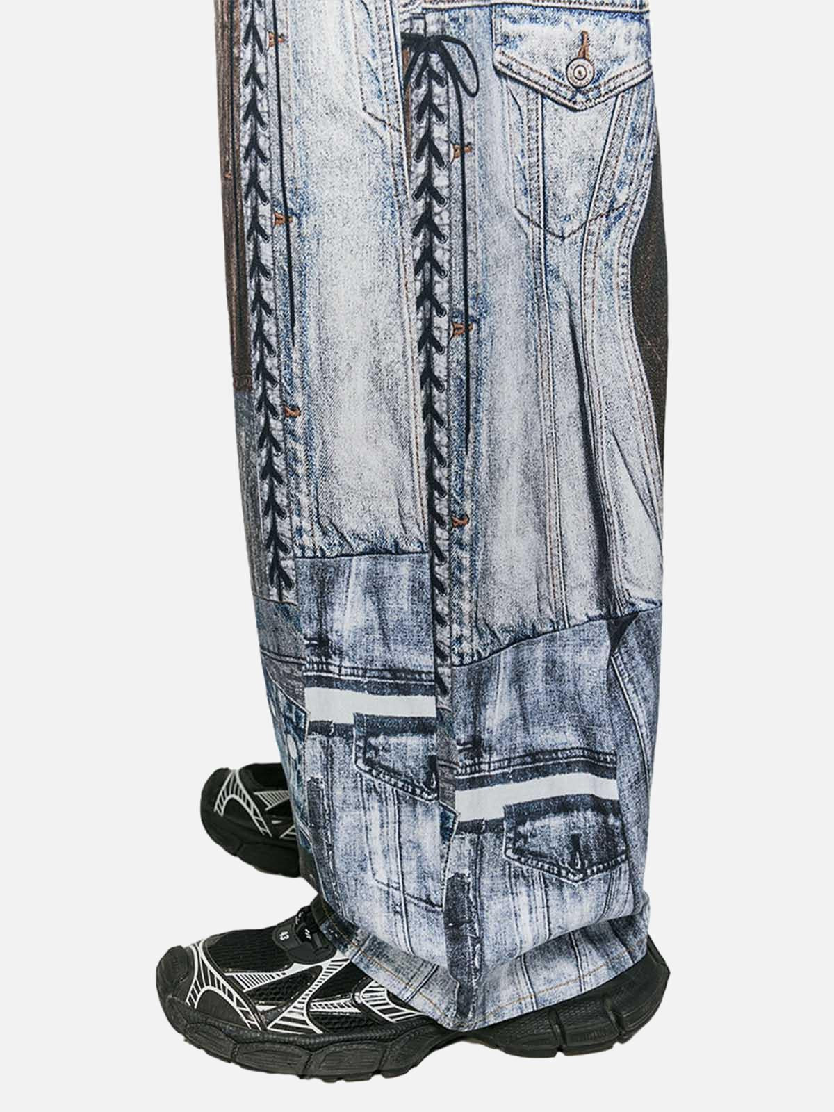 Vaquero Patchwork Washed Valmont — Distinción urbana irresistible | Vintage Wash