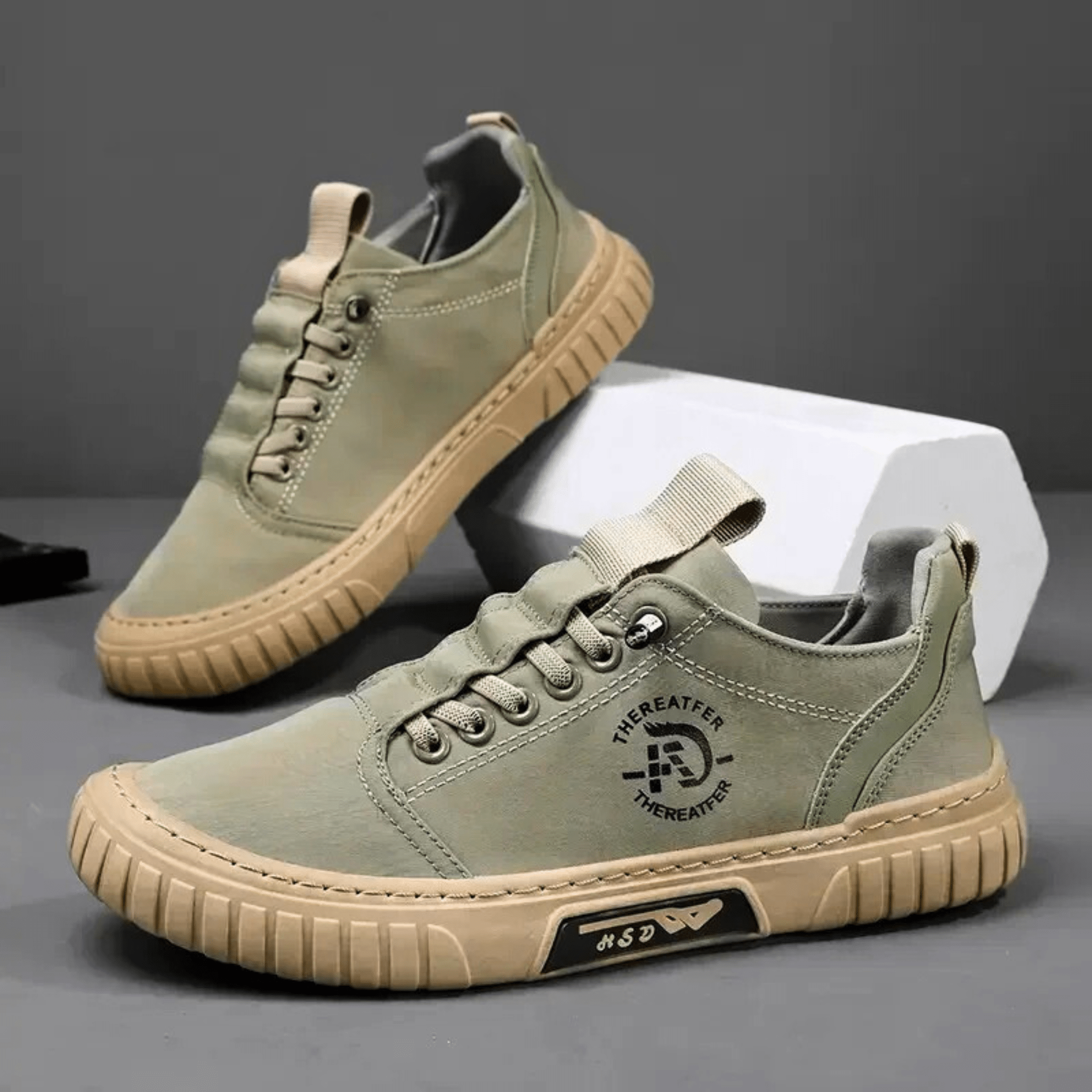 Zapatillas Valentin Valmont — Urban Casual Premium | Kaki, Verde, Gris y Negro