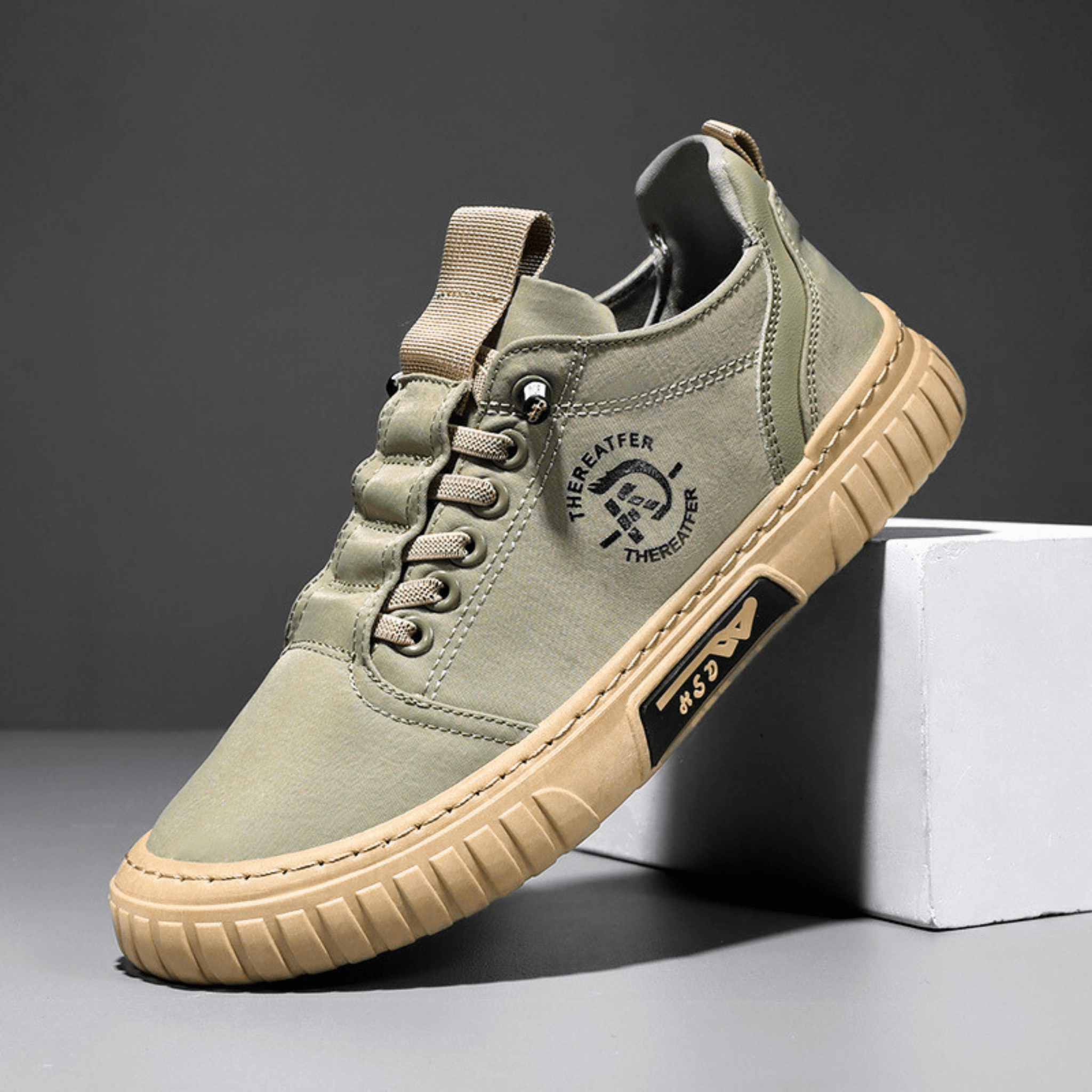 Zapatillas Valentin Valmont — Urban Casual Premium | Kaki, Verde, Gris y Negro