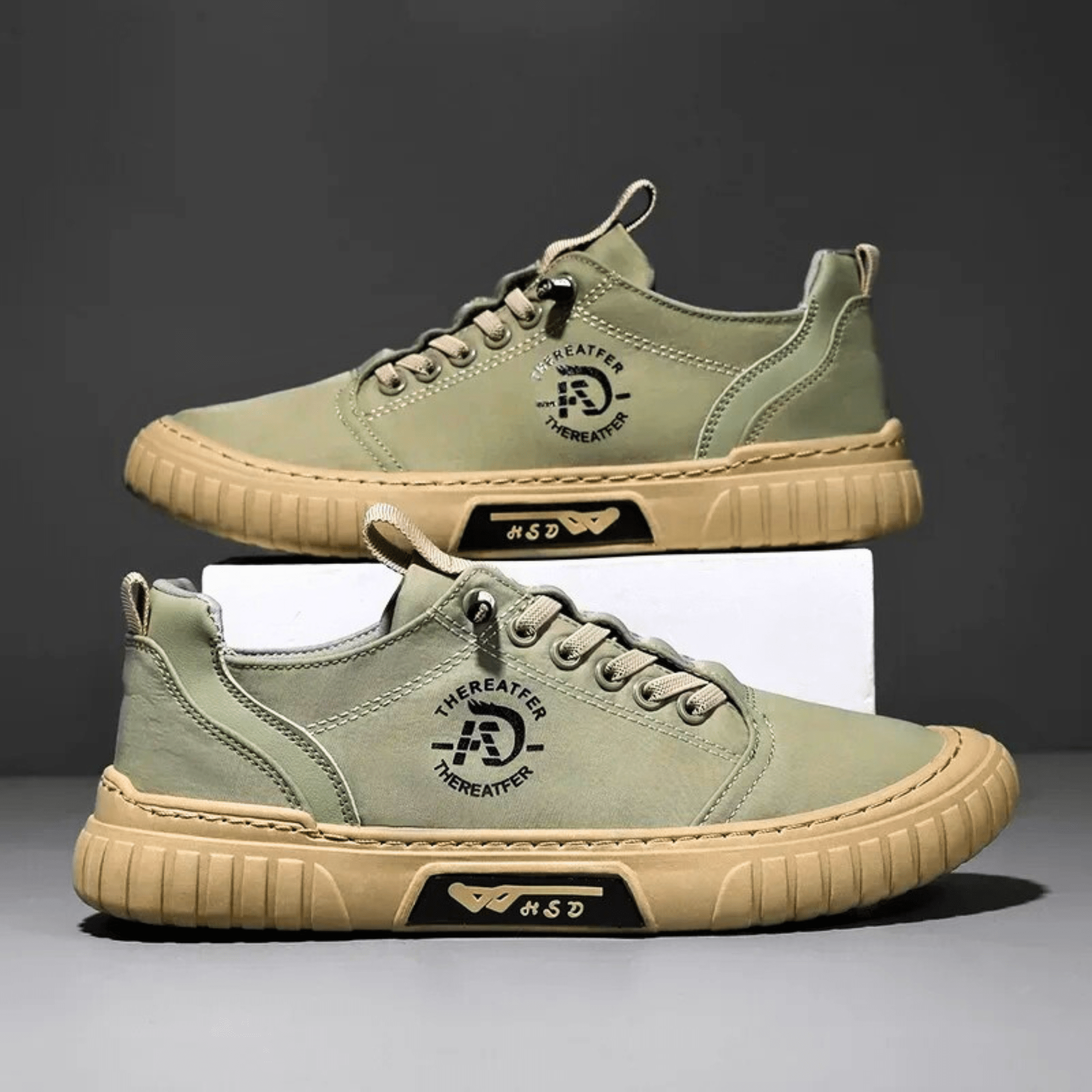 Zapatillas Valentin Valmont — Urban Casual Premium | Kaki, Verde, Gris y Negro