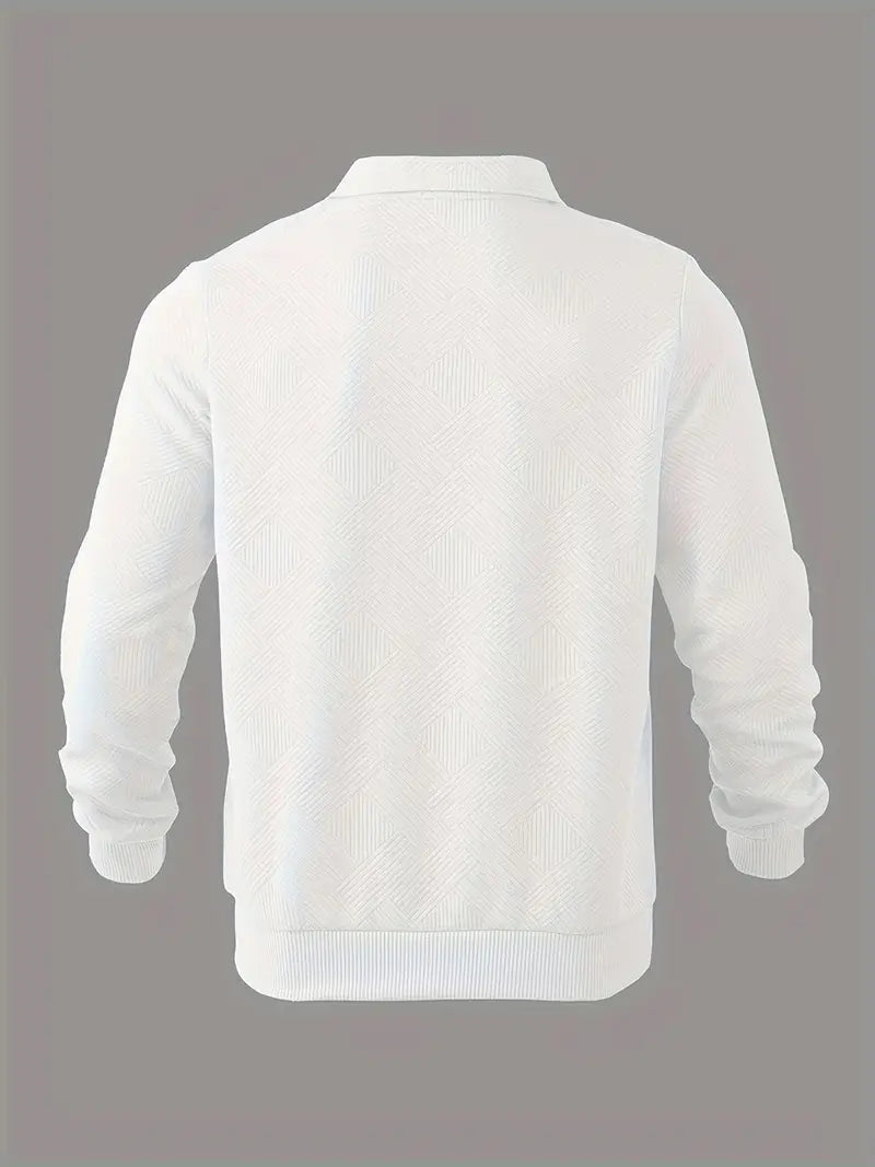 Jerseys Didier – Pull zippé vintage avec design géométrique Valmont — suavidad que viste con distinción | Didier – Pull zippé vintage avec design géométrique