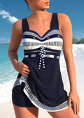 Maillot Valmont — Una Pieza Elegante | Azul Noche, Azul Ola, Gris Perla, Fucsia y Azul Laguna