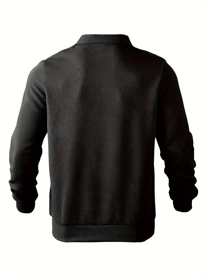 Jerseys Didier – Pull zippé vintage avec design géométrique Valmont — suavidad que viste con distinción | Didier – Pull zippé vintage avec design géométrique